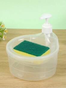 1pc Creative Kitchen Soap Dispenser, Household Kitchen Storage Home Bathroom Decor Fall Decor Back To School - Multicolor - View 7