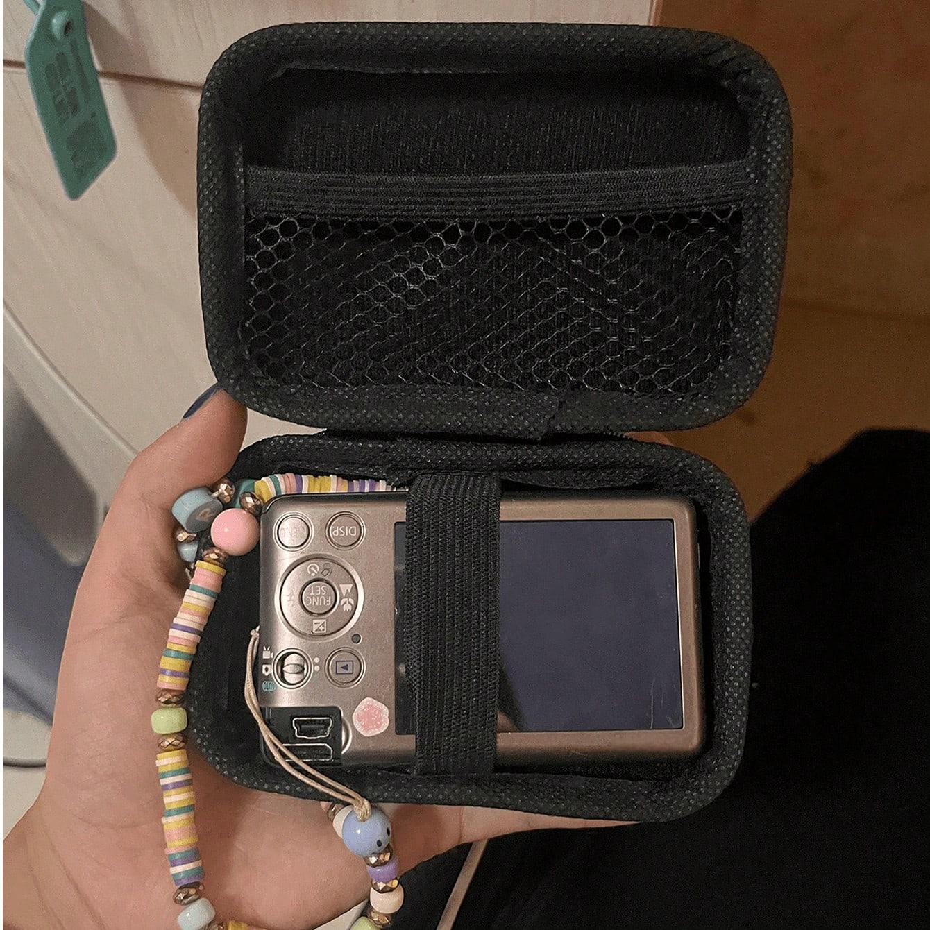 Portable CCD Camera Case (Box Only), Protective Cover, Compact Design, Waterproof Material, Wallet-Style Camera Bag, Card Holder, USB Cable Portable Storage Rack, Suitable For Outdoor Photography Enthusiasts And Travelers, Charger Bag, Office Essential, Electronic Data Cable Storage Bag, Power Bank Storage Bag, Wallet, Travel Camera Bag, Holiday Gift