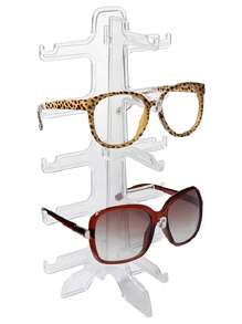 Transparent Plastic Sunglasses Storage Display Stand, Myopia Lens Holder, Jewelry Stand, Can Accommodate Multiple Pairs Of Glasses