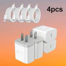 兼容 14/13/12 充电器 超快速充电 iPad 充电器 USB C 壁式充电器 快速充电 4 英尺线缆 Nan 手机充电器 Nan - 查看 5