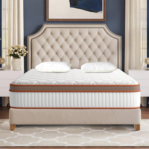 Materasso Viscoelastica 140x200 cm Memory Foam HR + Blue Latex, Altezza 25cm, Antiacaro, Anallergico, Media Rigidità H3/Oeko-TEX Certificato, Ortopedico, 8 Zona Molle Insacchettate