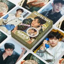 Kpop Skz+Seventenn Aespa Chan,L Ee Know,Changbin,,,S Eungmin,I.N, 人气组合应援卡, K-POP 收藏卡, 新款贺卡, 卡片收藏展示, 流行音乐周边, 盒装装饰卡