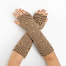 Fingerless Arm Warmers For Grunge Punk Style Accessories - Brown - View 10
