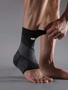 JINGBA SUPPORT 1 件弹性透气男女通用脚踝支撑袖带可调节绑带，适用于跑步、篮球、瑜伽、男女脚链、健身房配件