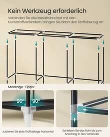 SONGMICS Bedroom Armoires - Black - View 4