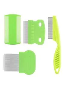 4pcs/3pcs Professional Lice & Nits Removal Comb Set, Fine Tooth Comb, Dandruff Remover Hair Comb Set, Specialized Hair Delousing Comb ,Hair Styling Tools ,Beauty ,Hair Accessories