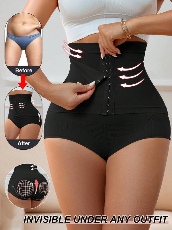 Damen Shapewear mit hoher Taille, Bauchkontrolle, Schlankheitseffekt, flacher Bauch, Hüft- und Gesäßlifting, Taillenformer, Oberschenkelkontrolle Unterwäsche