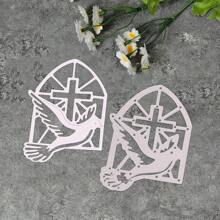 [Christmas] 1pc Christmas Cross Metal Cutting Dies Template, Suitable For DIY Scrapbooking Decoration Embossing Crafts Cutting Dies