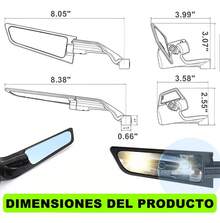 Alerón De Espejo Retrovisor Invisible Modificado Universal - Negro - Ver 3