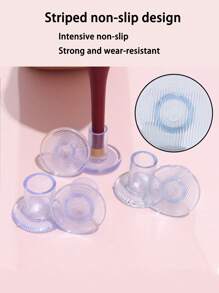 2pcs High Heels Cover - Effectively Protect The Heels Of High-Heeled Shoes, Increase The Balance Of High-Heeled Shoes, Enhance The Comfort Of Wearing High-Heeled Shoes, Reduce The Sound Of High-Heeled Shoes Walking (Walking Mute) High-Heeled Shoes Heel Staring Cover, PVC Software Material