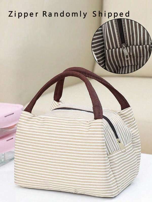 Lunch Box Bag School Student With Tote Bag Waterproof Aluminum Foil Portable Lunch Bag Lunch Bag With Insulation School Lunch Box Lunch Container For School, Portable Food Bag For Office, Waterproof Picnic Bag For Bento Box, Camping Bag For Picnic For Travel, School Stuff, University Supplies, Travel Essentials Insulated Woman For Women Ladies Back To School Bag For School Work Lunch Bag For Women Cooler Bag Picnic Accessories School Accessories
