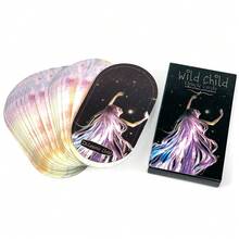 女性天体占卜套装：高级卡牌神秘神谕，以宇宙探索者原型为特色，适合冬至聚会