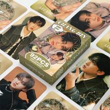 Kpop Skz+Seventenn Aespa Chan,L Ee Know,Changbin,,,S Eungmin,I.N, 人气组合应援卡, K-POP 收藏卡, 新款贺卡, 卡片收藏展示, 流行音乐周边, 盒装装饰卡