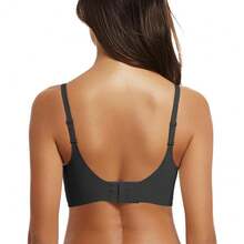 OEAK Sujetadores inalámbricos para mujer, sujetador cómodo sin aros con soporte completo, levantamiento de sostenes tipo bralette, sujetadores sin costuras para uso diario - Negro - Ver 8