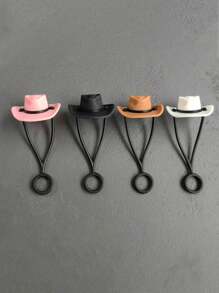 Set de 1/2/4/8 tapas de pajita de silicona con diseño creativo de sombrero - Compatible con Cup 30 40 Oz, accesorios divertidos de tapa de pajita para tumbona, para regalo de hombre y mujer, tapa de pajita reutilizable, funda de sombrero de vaquero de silicona para pajita, tapas decorativas para pajita, para fiestas, reuniones con amigos, tapas antipolvo para pajita de Cup, suministros para fiestas, accesorio de decoración de tazas