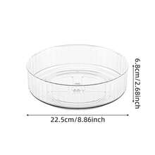 360°   回転トレイレイジースーザン冷蔵庫オーガナイザーターンテーブル収納トレイクリア食品収納オーガナイザースパイスラックキッチンオーガナイザー - 緑-S - チェックする 6