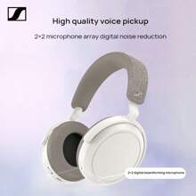 sennheiser MOMENTUM 4 On-Ear-Kopfhörer mit aktiver Geräuschunterdrückung, Bluetooth 5.2, lange Akkulaufzeit, angenehmes Tragegefühl, Smart Pause, Schwarz
