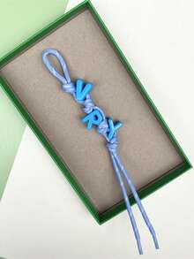 1 件 - 彩色字母串珠挂绳包吊坠多巴胺串珠字母编织绳配件（字母随机匹配） - 彩色 - 查看 7