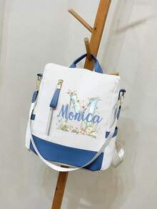 可定制多功能时尚背包，轻便时尚学生背包，防水多功能背包，适合户外旅行时尚多功能背包，周年纪念礼物，生日礼物，母亲节礼物，父亲节礼物，最佳礼物，送给妈妈/爸爸的礼物，送给她/他的礼物，送给女朋友/男朋友/朋友的礼物 - 彩色 - 查看 7