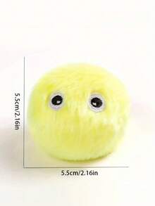 Chirping Ball Interactive Cat Plush Toy Ball - Squeaky Sound Training Toy For Cats - Fun Pet Toys Ball For Playtime And Exercise - Multicolor - View 3