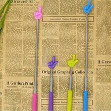 1 Children's Reading Pointer Reading Blackboard Teaching Free-Extension Finger Stick Teacher's Home Use Stainless Steel Extension Teaching Tool Back To School - Black - View 1