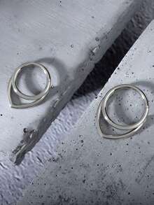 316L Stainless Steel V-Shaped Nose Septum Ring, Low Allergy, 16G, Suitable For Nose Septum/Bridge/Ear Cartilage/Helix/Tragus Piercing, Single Piece, Unisex - Cool1 - View 7