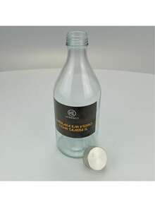 HOME&CO GLASS JUICE WATER MILK BOTTLE 1 LITER 25x9x9cm WITH LID - 無色 - 查看 8