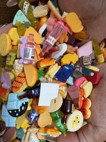 40 piezas/10 piezas Cajas de sorpresa en miniatura de paquetes de entrega falsos, edición caja ciega, para escena de casa de muñecas DIY, pequeños paquetes sorpresa