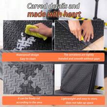 DDCAQIOUA 20/40pcs alfombrillas de espuma EVA de alta densidad (gris negro) con tableros de espuma empalmables: suelo antideslizantes, alfombra duraderas y cómodas, ideales para pisos de gimnasios, cintas de correr, tatamis, salas de pesas, colchonetas de protección para pisos, pisos de piscinas removibles y Pilates: ¡pisos de gimnasio multiusos para mayor agarre! - Multicolor - Ver 8
