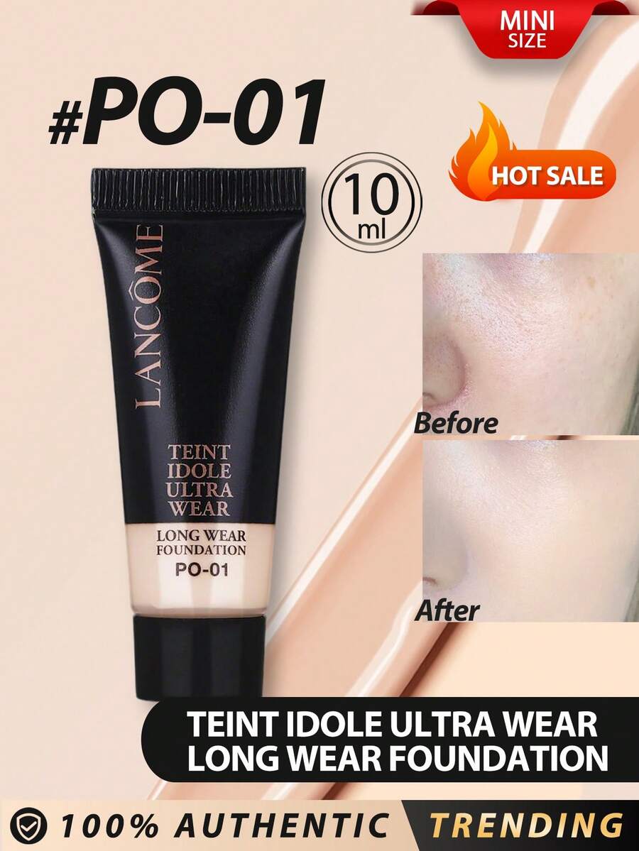 Lancôme 兰蔻[迷你]TEINT IDOLE ULTRA WEAR 持久粉底液 #PO-01 10ml / 可叠加全覆盖粉底液 - 持久防水 - 自然哑光效果 - #PO-01 10ml - 查看 1