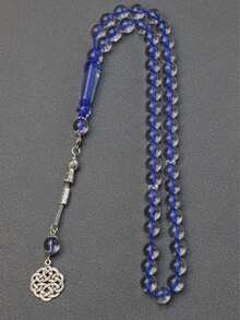 1 件/3 件经典黑蓝色 10 毫米 45 颗珠子手链，时尚念珠手链 - 彩色 - 查看 5