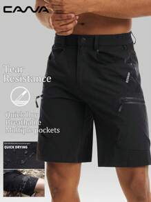 Cavva Herren Sommer Sport Cargo Shorts schnelltrocknend, wasserfest, Lässig mit Stretchbund, für Wandern, Radfahren, Laufen, Golf, Training