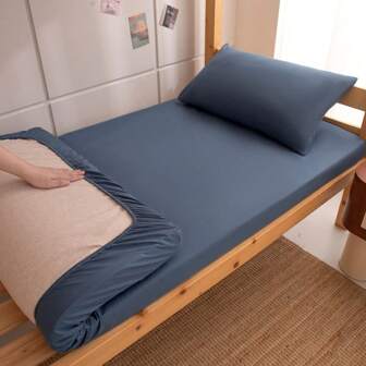 1 件纯色床笠、床垫保护套、床垫罩，柔软透气，适合所有尺寸的床 - 单人床、双人床、特大号床、大号床单，深口袋，最大可达 11.8 英寸，家纺防皱，更适合睡眠，可机洗，特大号床、大号床，单人床