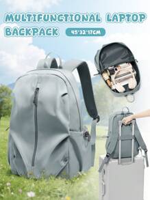 Mochila escolar de moda para niños y niñas adolescentes, mochila grande para portátil que cabe notebooks de 14-15.6 pulgadas, de 45*32*17 pulgadas, mochila escolar duradera y casual, mochila diaria para viaje con dos bolsillos internos y bolsillo para portátil, disponible en varios colores