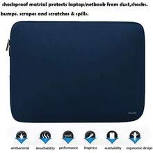 GEOXSLaptop Sleeve Case 15.6 InchResistant Neoprene Laptop Sleeve Notebook Computer Pocket Case Tablet Briefcase Carrying Bag Dark BlueDY2J2DJ6Dh - Darkblue - View 5