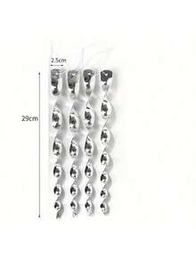 驱鸟反光棒 30 厘米 驱鸟器 风动螺旋旋转杆 悬挂饰品 家居花园装饰 - 銀色 - 查看 11