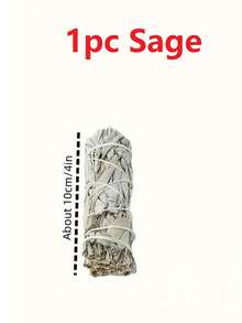 1/3pcs Natural White Sage Smudge Sticks - Home Yoga, Dragon Grass & Cedar Blend For Home Decor, Yoga Accessories | Decorative Home Accents | Sage Smudge Stick White Sage Stick Applicator - Sage Bundle - Holiday Gift, Home Decoration, Perfect Sage Stick Applicator Set Supplement - Multicolor - View 14