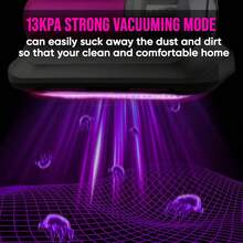 Bed Vacuum Cleaner, 13Kpa Strong Suction And Low Noise, UV Light, Washable HEPA Filter For Deep Clean, Handheld Vacuum Effectively Clean Up Bed,Mattress Vacuum Corded,Sofas, Pet Hair And Carpets - Multicolor - View 6