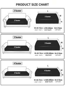 1 件通用雪尼尔提花防滑沙发座垫套，款式柔软亲肤，防宠物弹力沙发套，适用于 L 型组合沙发和 1/2/3/4 座沙发，适合春季/秋季（单独出售） - 綠色 - 查看 3
