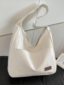 单肩包大容量2025软皮包女小众通勤班服大学生高级感简约托特包女单肩包 - 彩色 - 查看 12