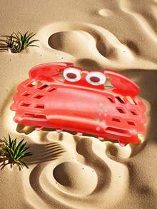 1pc动物海洋元素可爱萌系派对街头亚克力发夹抓夹发爪通勤百搭春夏秋冬9cm大号螃蟹抓夹可爱海洋系列发夹热带风情发夹时尚发饰花爪夹优雅发夹