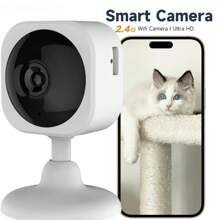Fashionable Mini-Sized Camera, 1080P High-Definition Pixels, 2.4G Wireless WiFi Smart Home Security Camera, Indoor Card Camera, Full-Color Night Vision Function, Motion Alarm And Remote Viewing Function, USB Data Cable Power Supply, Motion Alarm System, Indoor/Outdoor Monitoring System, Pet Caregiver.
