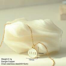 1pc Stainless Steel Moon, Star, Heart, Wing Pendant Necklace, Versatile Jewelry Gift For Women, Suitable For Summer