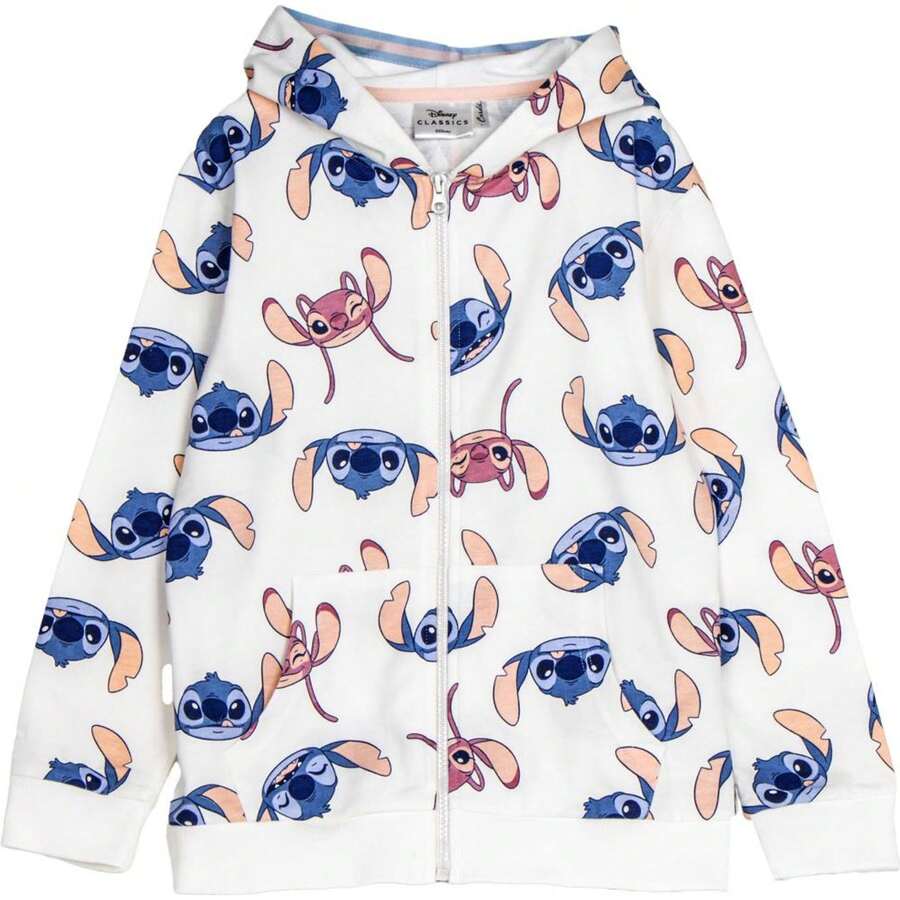 Lilo Y Stitch Stitch Sweatshirt For Boys And Girls - Soft, Comfortable And Warm Cotton Children's Clothing With Fun Designs Of The Famous Stitch - Sweatshirt With Or Without Hood Or With Zipper, Ideal For School Or Sports - Multicolor - View 1
