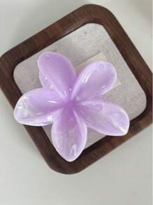 Set de 3 cleme de păr din plastic cu design floral Ombre, accesorii de păr elegante, minimaliste, asortate, pentru uz zilnic, pentru femei