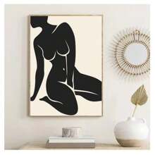1pc Frameless Vintage Abstract Female Portrait Line Art Posters High-Definition Printing Canvas Wall Arts Modern Minimalism Living Room Bedroom Dormitory Study Bar Coffee Shop Office Room Decor, Home Decor, Wall Decor Picture Gifts