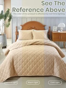 1 capa de cama de verão, roupa de cama, colcha aconchegante e fresca, colcha de verão com xadrez diagonal bege, colcha com ar-condicionado, roupa de cama macia e respirável, colcha fina confortável e suave para a pele, decoração de quarto, adequada para camas de solteiro, casal, king, queen de todos os tamanhos, adequada para o verão, capa de cama macia e leve para dormitório, tecido para casa, lavável à máquina, presente de Natal perfeito, temporada de volta às aulas