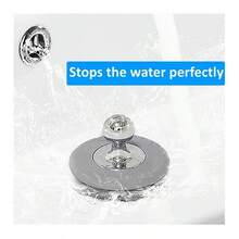 1pc Universal Bathtub Drain Cover, Plastic Plug With Nozzle Top, Bathroom Accessory Replacement, Bathtub Plug For Shower And Sink Back To School Bathroom Accessories