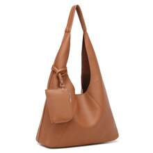2025 New Handheld Simple Large Capacity Tote Bucket Bag For Women Autumn Winter Korean Fashion  Commuter Shoulder Bag
