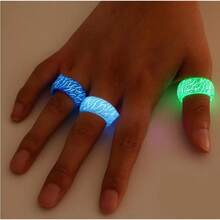 Angyape Venus Orb Ring For Men, Luminous Glow Rings Glowing In The Dark Rings Cute Simple Glow Resin Rings Aesthetic For Women Jewelry Gifts - green 9 - View 5